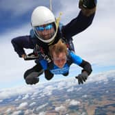 Katie Gyles, of Sleaford, raising funds for Parkinson's UK.