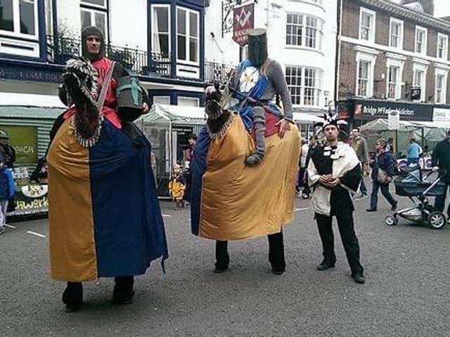 Street entertainers will provide amusement around the town centre.