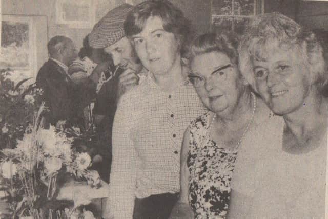 One of the casualties of the continuing Covid crisis is the many village events, including carft and produce shows. This icturre shows some of those whoturned out to support the produce show at Binbrook in 1981