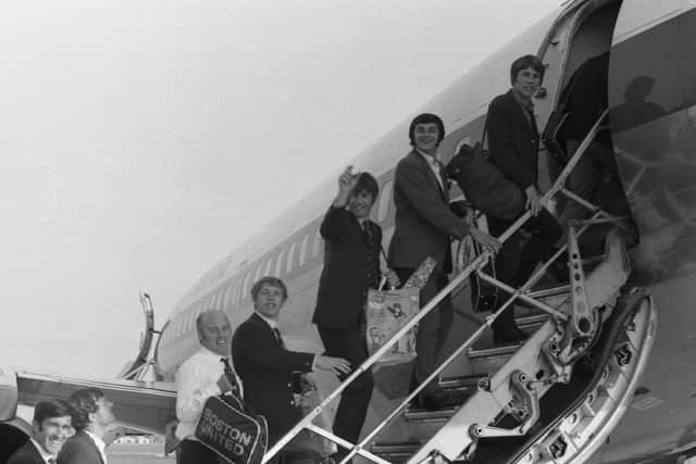 Returning on a jet plane ... Boston United in 1970.