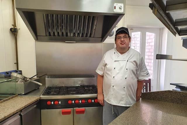 Shawn Murray in the kitchen