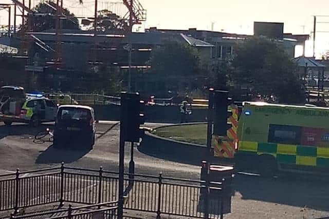 Scene of the accident in Skegness.