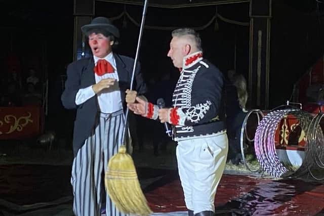 Clowning around at the Wonder Circus.