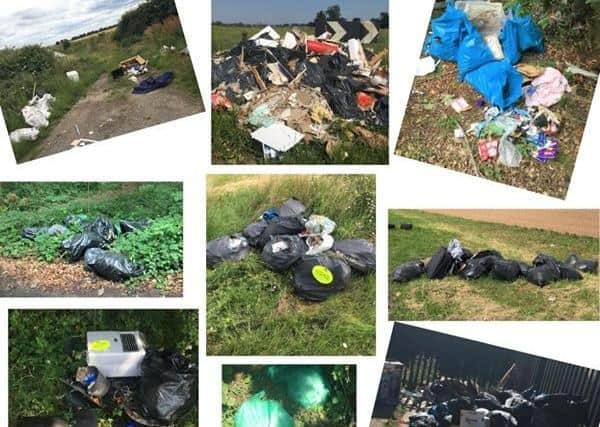 Fly tippers face a 400 Fixed Penalty Notice or up to 5,000 fine.