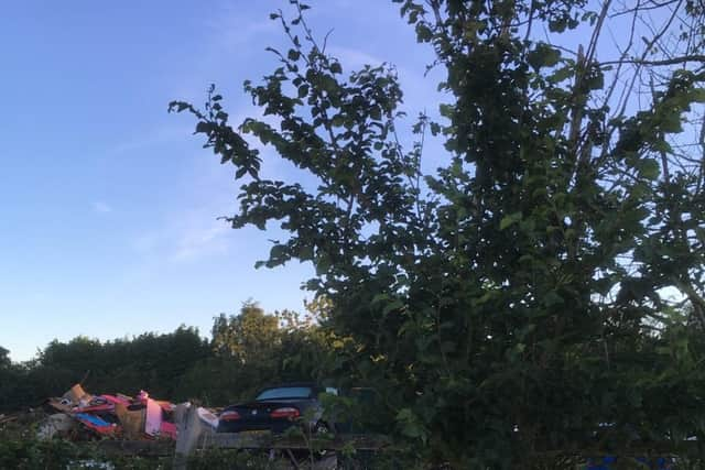 East Lindsey District Council and the Environment Agency, enforcement officers swooped on a tip operating at Toynton All saints.