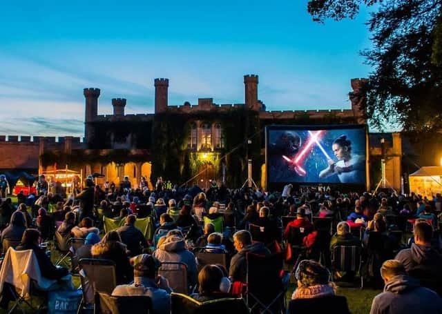 A previous open air cnema at Lincoln Castle - this year's screenings will see groups being socially distanced EMN-200608-175812001
