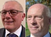 Boston Borough Council leader Councillor Paul Skinner, left, and Councillor Stephen Woodliffe