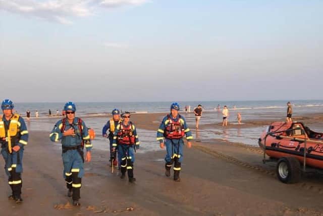 A search of the beach was made for a vulnerable young female.