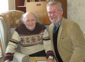 Author Vic Ient with former POW Bill Butler