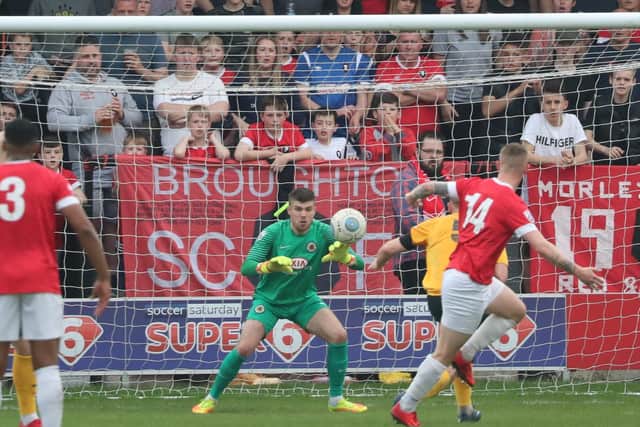 Keeper George Willis is among the players to leave with manager Craig Elliott's best wishes. Photo: Eric Brown.