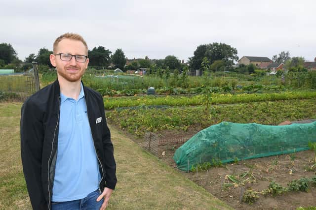 Coun Morgan Holland, chairman of Spilsby Town Council Allotments Committee, is proud that all the plots are now let for the first time.