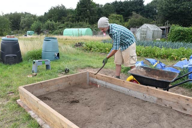 One of the attractions for Jon Finnis, of Spilsby, when buying his home was it was near the allotments.