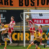 The Town End goal, last used in the play-off final, could be yours. Photo: Michael Ripley