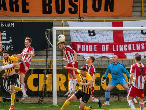 The Town End goal, last used in the play-off final, could be yours. Photo: Michael Ripley