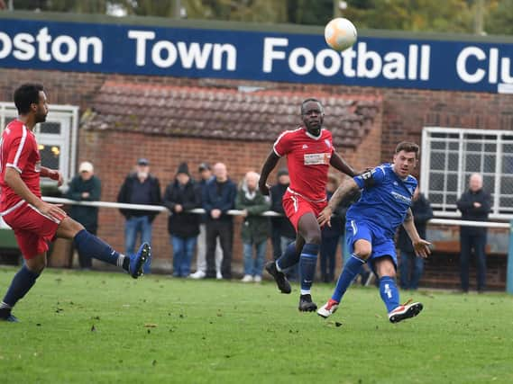 Cartwright in action for Town last season.