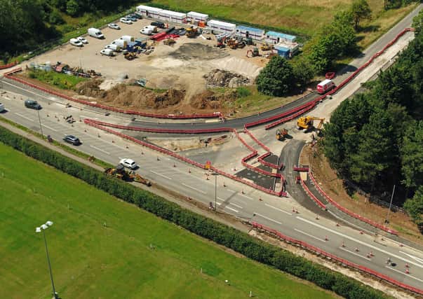 Work already halfway to completion on A17/A153 rugby club junction at Sleaford. EMN-200818-182039001