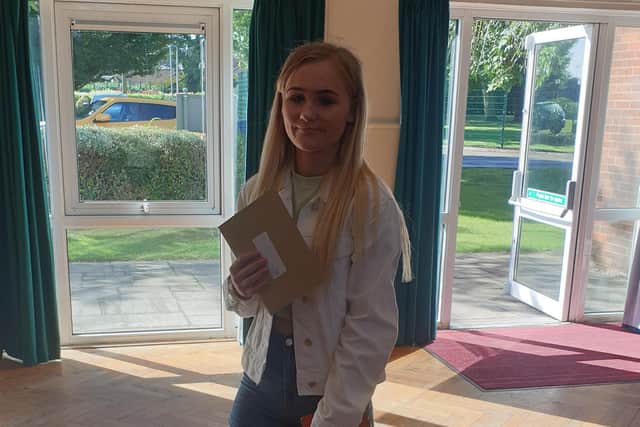 Amy Russell is going on to Skegness Grammar School to study A-Levels in English language, English literature and sociology.