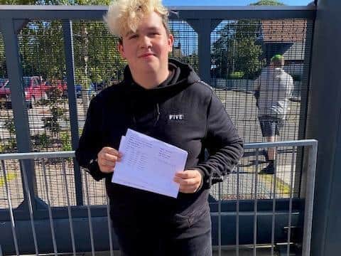 Jacob Whenman achieved 9s in RE and English literature; an 8 in English and 7s in biology, chemistry and maths