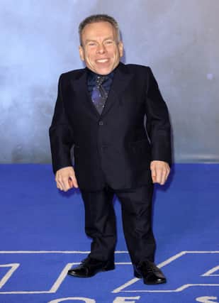 Warwick Davis attends the Star Wars: The Rise of Skywalker European Premiere at Cineworld Leicester Square. Picture: Tristan Fewings/Getty Images