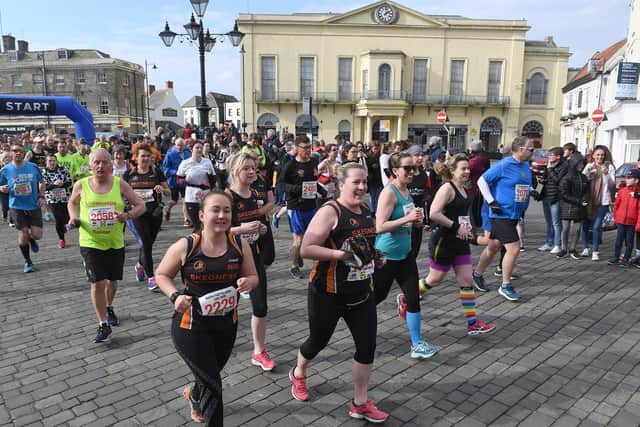 Runners at last year's marathon