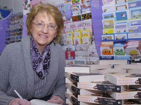 Best-selling author Margaret Dickinson.