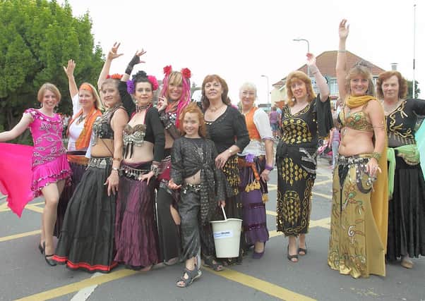 Belly dancers at the Chapel St Leonards carnival in 2010.