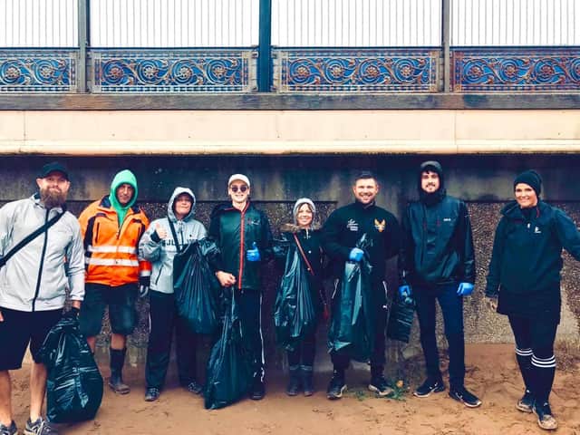Forty bags of rubbish were collected over the weekend by a well-being walking group from Phoenix Fitness.