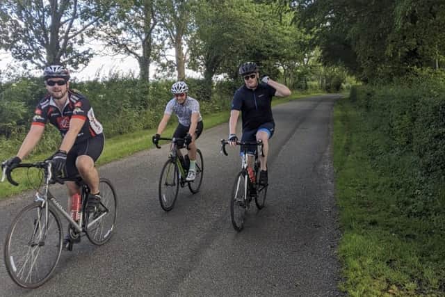 Some of the team out on a training ride