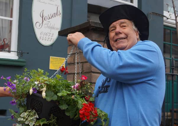 New Market Rasen councillor Peter Harrold has already helped the town to blossom