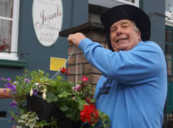 New Market Rasen councillor Peter Harrold has already helped the town to blossom