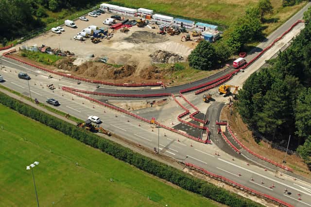 The final phases of work on the A17/A153 Sleaford rugby club junction will involve road closures this month. EMN-200309-124401001