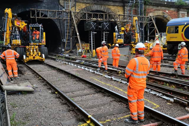 Work on the tunnels at Kings Cross. Photo: Simon Miles EMN-200309-130126001