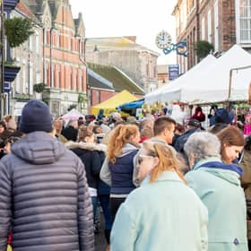 Crowds at last year's Horncastle Christmas Market.