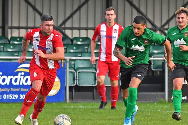 Scott Lowman in action for Town last season. Photo: John Aron