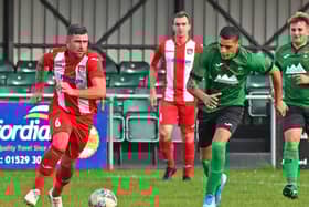 Scott Lowman in action for Town last season. Photo: John Aron