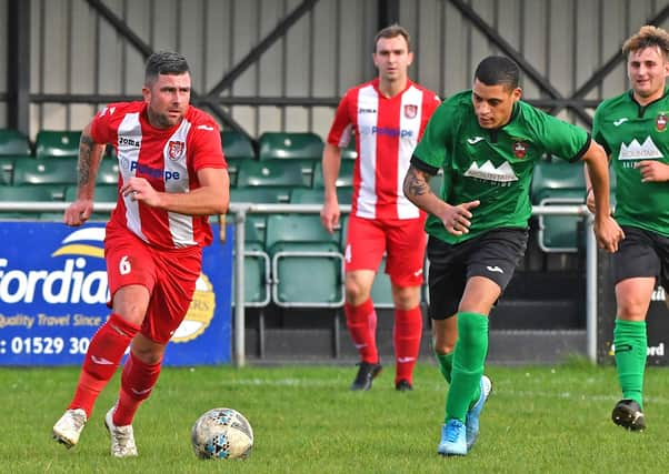 Scott Lowman in action for Town last season. Photo: John Aron