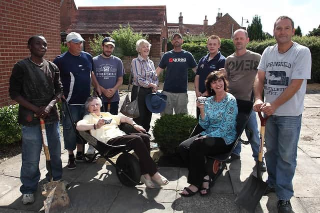 Burgh le Marsh WI garden 10 years ago.