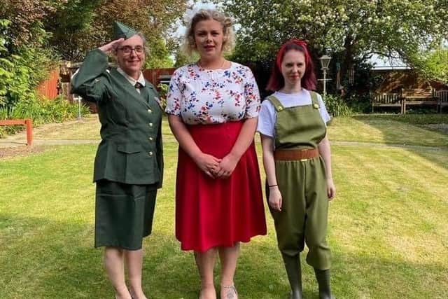 Staff at Ashdene dressed up for a VE Day event at the care home. EMN-201109-171747001