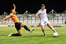 Scott Duxbury in action for AFC Fylde.