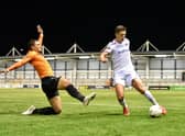 Scott Duxbury in action for AFC Fylde.
