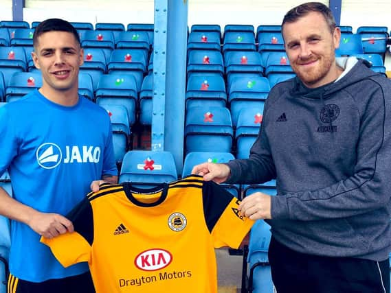 Scott Duxbury with boss Elliott. Photo: Boston United