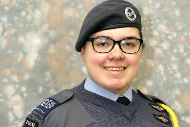 New Lord Lieutenant's Cadet, Jayne Morley of Sleaford Air Cadet Squadron. EMN-200915-144436001