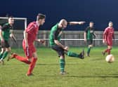 Action between Sleaford and Boston last season.