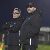 Town boss Gary Edgley (right).