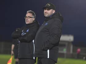 Town boss Gary Edgley (right).