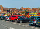 The scene in John Street yesterday afternoon. Photo Frederick D Rowlands