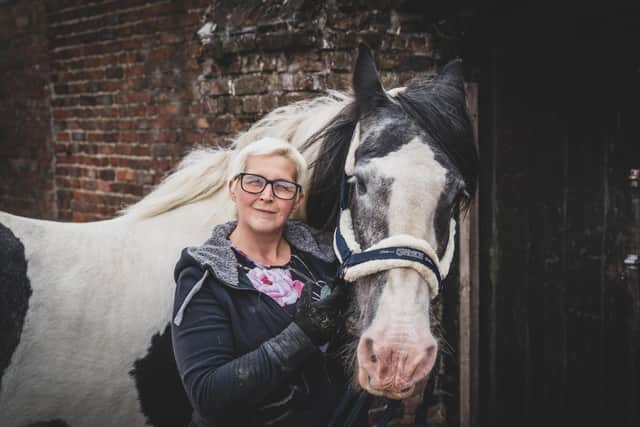 Lisa and her beloved horse