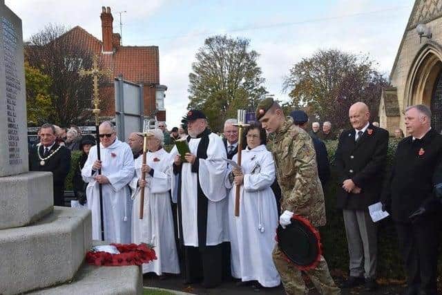 Until this year the laying of wreaths on Remembrance Day has been at the memorial at St Matthew's Church in Skegness.