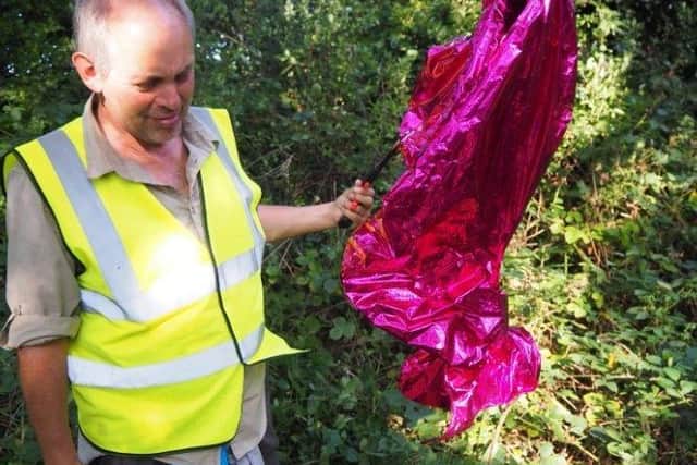 Volunteers cleared hundreds of pieces of litter from the Railway Walk in Louth.