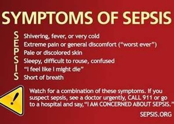 Signs of sepsis